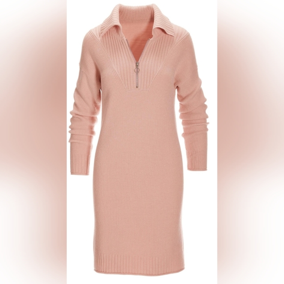 Boston Proper half zip sweater dress - Picture 2 of 6